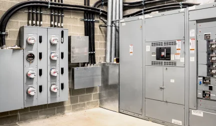Electrical room in commercial building